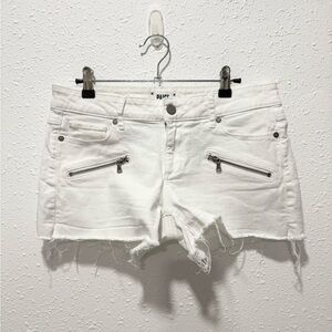 PAIGE  indio Zippered‎ Cut-Off Distressed Jean Shorts 27